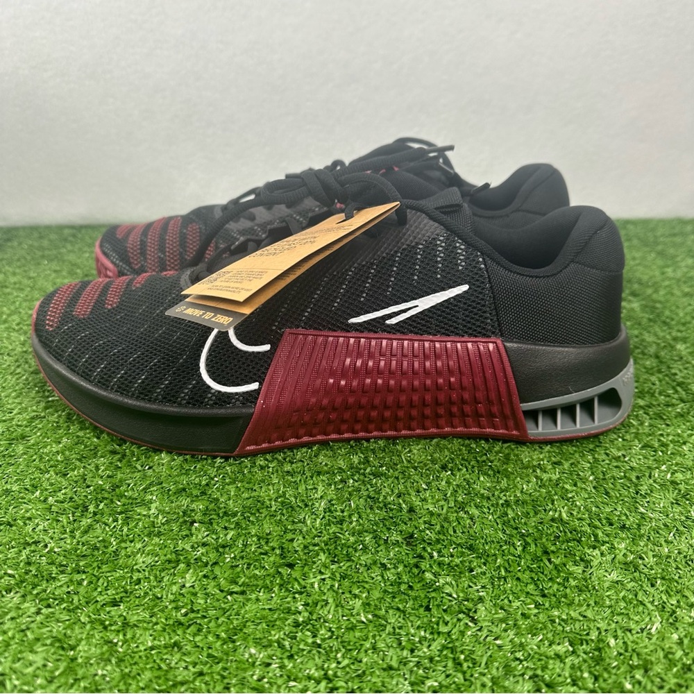 Nike Metcon 9 TB Men's 12.5 Training Shoes Black White Maroon FD5431-014 NEW